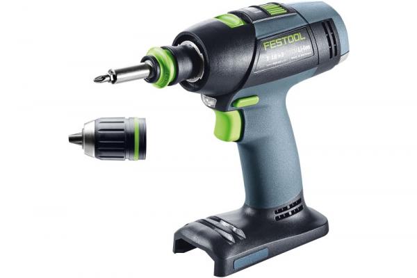 Festool Akku-Bohrschrauber T 18+3 Basic + Gratis 4,0 Ah Akku Nr. 577051 !!Nur solange der Vorrat reicht!!